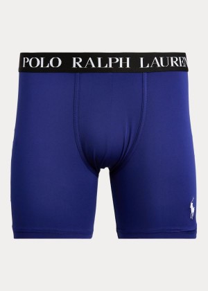 Bielizny Ralph Lauren Microfiber Boxer Brief Męskie Królewski Niebieski Niebieskie Białe | JYWQ6208