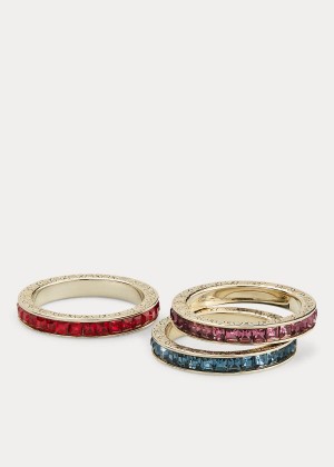 Biżuteria Ralph Lauren Embellished Stackable Rings Damskie Kolorowe | IMVU7515