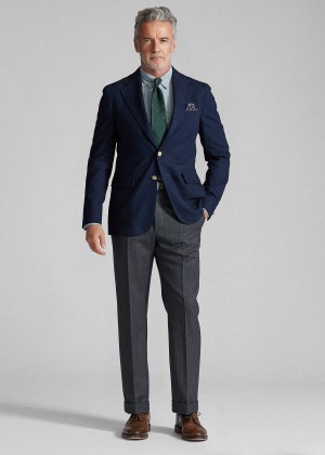 Blezery Ralph Lauren Indigo Sport Coat Męskie Indygo | RVAZ3682