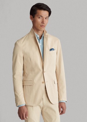 Blezery Ralph Lauren Soft Stretch Chino Suit Jacket Męskie Khaki | QEDW2012