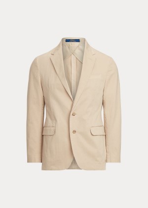 Blezery Ralph Lauren Soft Stretch Chino Suit Jacket Męskie Brązowe | FEBR0329