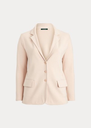 Blezery Ralph Lauren Tubular-Trimmed Blazer Damskie Różowe | CKSA9606