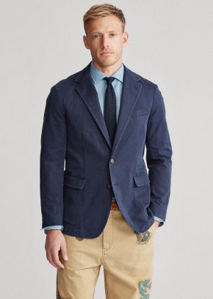 Blezery Ralph Lauren Unconstructed Chino Sport Coat Męskie Granatowe | VCWL7746