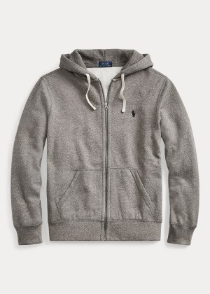 Bluza z Kapturem Ralph Lauren Cotton-Blend-Fleece Hoodie Męskie Szare | GYIL4795