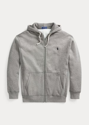 Bluza z Kapturem Ralph Lauren Cotton-Blend-Fleece Hoodie Męskie Szare | MWVD9113