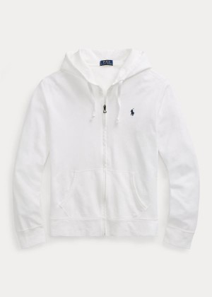 Bluza z Kapturem Ralph Lauren Cotton Spa Terry Hoodie Męskie Białe | OFAG7198