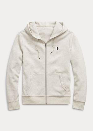 Bluza z Kapturem Ralph Lauren Double-Knit Full-Zip Hoodie Męskie Głęboka Szare | GZHZ1649