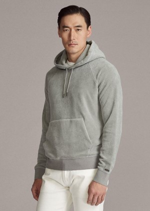 Bluza z Kapturem Ralph Lauren Fleece Hoodie Męskie Głęboka Szare | ZGRN7055