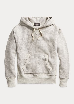 Bluza z Kapturem Ralph Lauren Fleece Hoodie Męskie Szare | BDEH4552