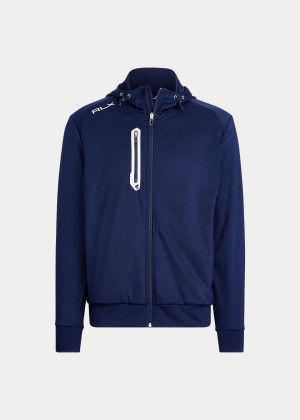 Bluza z Kapturem Ralph Lauren Tech Jersey Full-Zip Hoodie Męskie Granatowe | UHWX5494