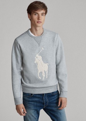 Bluzy Ralph Lauren Big Pony Sweatshirt Męskie Szare | RNMF9125