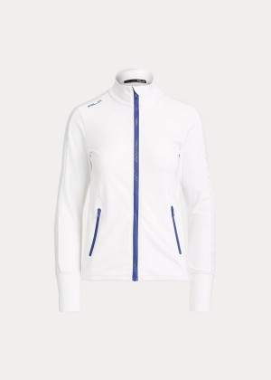 Bluzy Ralph Lauren Long-Sleeve Golf Full-Zip Damskie Białe | XMDB9622