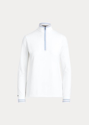 Bluzy Ralph Lauren Performance Golf Pullover Damskie Białe | CIFS4173