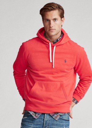 Bluzy Ralph Lauren The Cabin Fleece Męskie Czerwone | CCOL2319