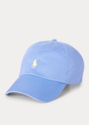 Czapki Ralph Lauren Cotton Chino Baseball Cap Męskie Niebieskie | ZTUE4214