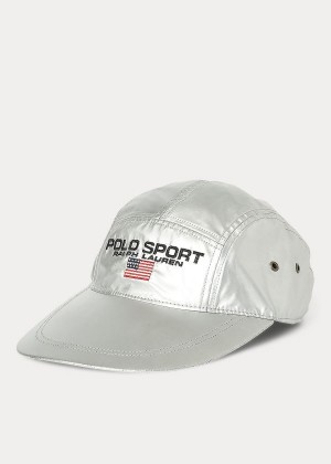 Czapki Ralph Lauren Limited-Edition Metallic Cap Męskie Srebrne | KJEW7840