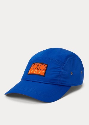 Czapki Ralph Lauren Polo Sport Five-Panel Cap Męskie Królewski Niebieski Niebieskie | FAUX8529