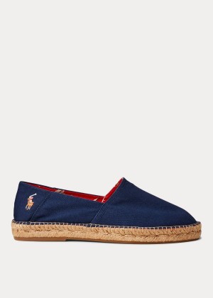 Espadryle Ralph Lauren Cotton Canvas Espadrille Męskie Granatowe | GEZP5644