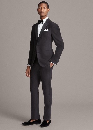 Garnitury Ralph Lauren Gregory Notch-Lapel Tuxedo Męskie Czarne | KWSS8253