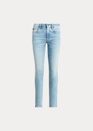 Jeansy Ralph Lauren 400 Matchstick Jean Damskie Niebieskie | BCLA7413