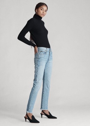 Jeansy Ralph Lauren Callen High-Rise Slim Jean Damskie Głęboka Indygo | BYTJ9937