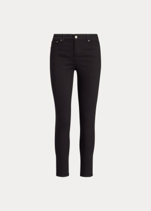 Jeansy Ralph Lauren Premier Skinny Ankle Jean Damskie Czarne Niebieskie | WQYY0746