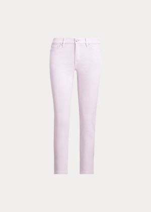 Jeansy Ralph Lauren Premier Straight Ankle Jean Damskie Głęboka Fioletowe | LKYU5731