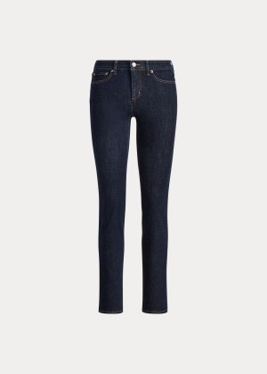 Jeansy Ralph Lauren Premier Straight Jean Damskie Granatowe Niebieskie | WAHR3210