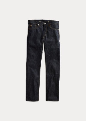 Jeansy Ralph Lauren Slim-Fit Rigid Jean Męskie Czarne Niebieskie | VKLP6423