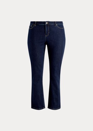 Jeansy Ralph Lauren Stretch Premier Straight Jean Damskie Granatowe | PSRF1209