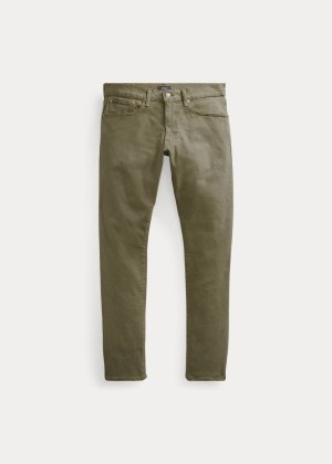 Jeansy Ralph Lauren Sullivan Slim Stretch Jean Męskie Oliwkowe | FTGC1632