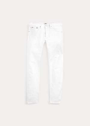 Jeansy Ralph Lauren Sullivan Slim Stretch Jean Męskie Białe | NDQC4339