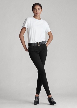 Jeansy Ralph Lauren Tompkins Superskinny Jean Damskie Czarne | HTTO3185