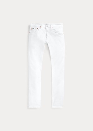 Jeansy Ralph Lauren Varick Slim Straight Jean Męskie Białe | OEAM2964