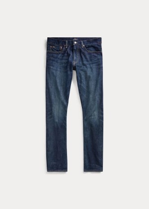 Jeansy Ralph Lauren Varick Slim Straight Jean Męskie Niebieskie Niebieskie | SHDV2597