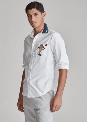 Koszule Ralph Lauren Classic Fit Kicker Bear Shirt Męskie Kolorowe | TJBL0838