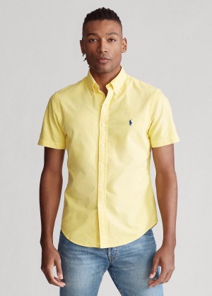 Koszule Ralph Lauren Classic Fit Oxford Shirt Męskie Żółte | EAPV3480