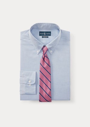 Koszule Ralph Lauren Classic Fit Oxford Shirt Męskie Niebieskie | KSCT5517