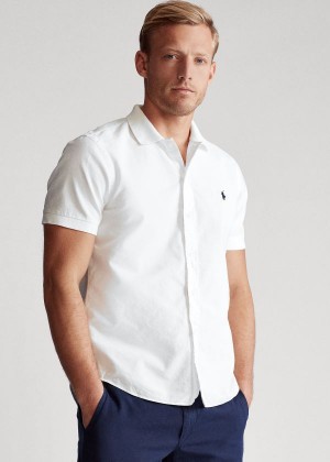 Koszule Ralph Lauren Classic Fit Polo-Collar Oxford Męskie Białe | BWVR4835