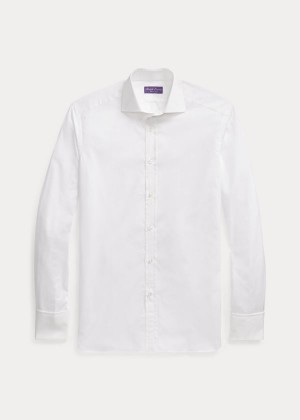 Koszule Ralph Lauren French Cuff Poplin Shirt Męskie Białe | EPSY0263