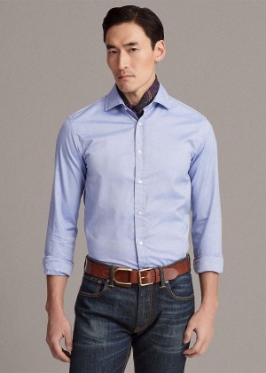 Koszule Ralph Lauren Oxford Shirt Męskie Niebieskie | KLST2657