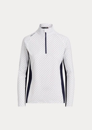 Koszule Ralph Lauren Performance Golf Quarter-Zip Damskie Białe Kolorowe | UPOV8055