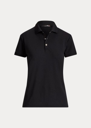 Koszulki Polo Ralph Lauren Classic Fit Golf Tour Polo Damskie Czarne | CCUY7317