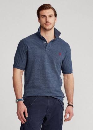 Koszulki Polo Ralph Lauren Classic Fit Mesh Polo Shirt Męskie Królewski Niebieski Niebieskie | WPOW0819