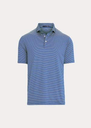 Koszulki Polo Ralph Lauren Classic Fit Performance Polo Męskie Królewski Niebieski Niebieskie Zielone | NPOE2126