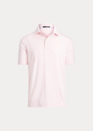 Koszulki Polo Ralph Lauren Classic Fit Performance Polo Męskie Głęboka Różowe Białe | QOYV8146