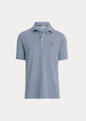 Koszulki Polo Ralph Lauren Classic Fit Performance Polo Męskie Granatowe Niebieskie | BESU3144