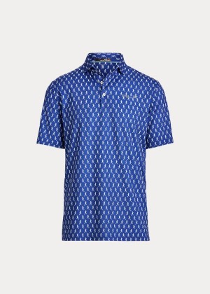 Koszulki Polo Ralph Lauren Classic Fit Performance Polo Męskie Królewski Niebieski Granatowe | FNFT5652