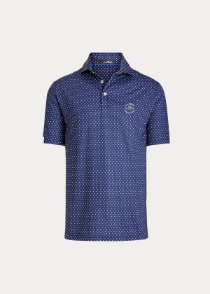 Koszulki Polo Ralph Lauren Classic Fit Performance Polo Męskie Granatowe Białe | ISMS5161