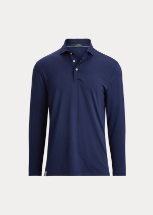 Koszulki Polo Ralph Lauren Classic Fit Performance Polo Męskie Granatowe | IGEZ3045